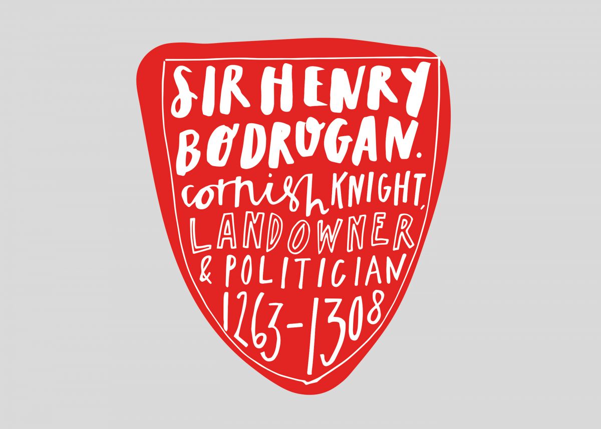 Typographic Illustration of Sir Henry Bodrugan