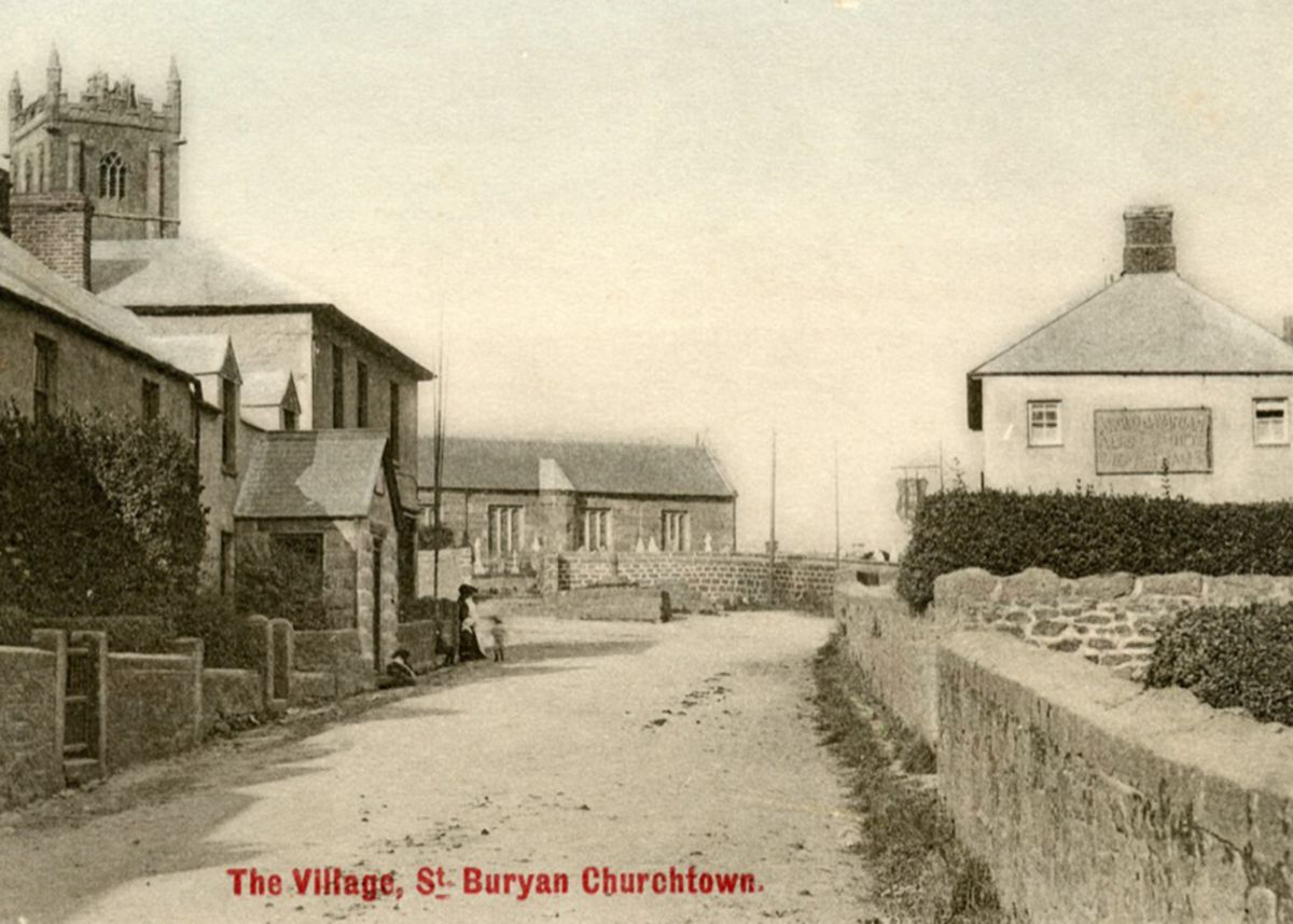 Churchtown in St Buryan in 1913