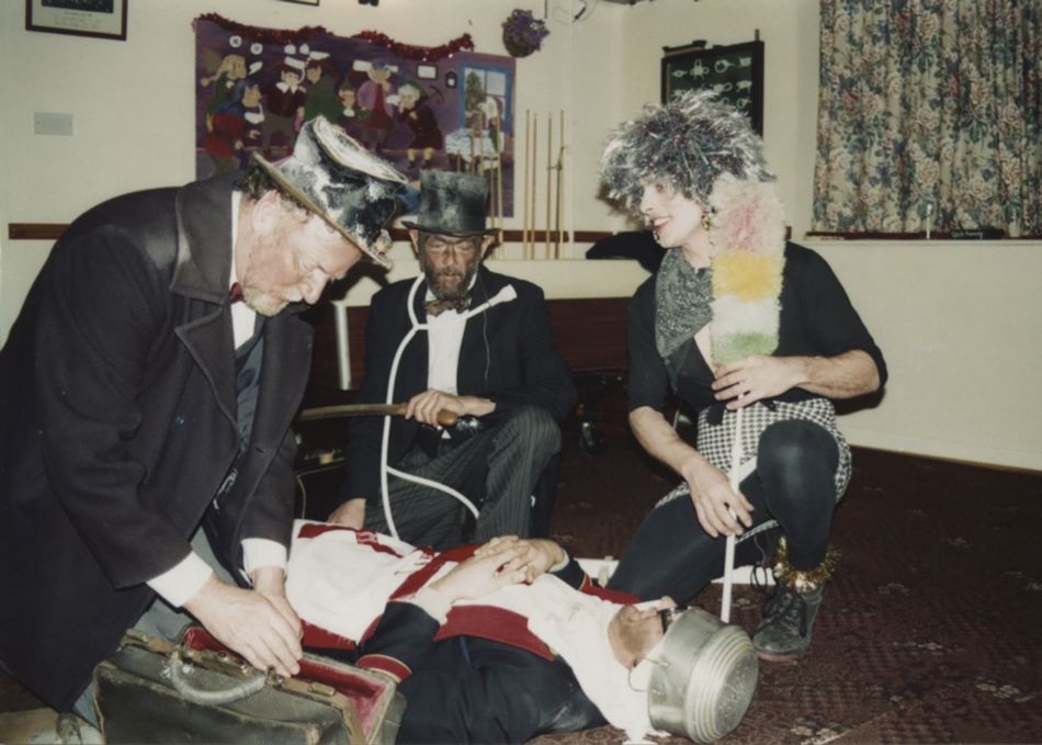 The Lizard Mummers trying to revive the Turkish Knight in 1995