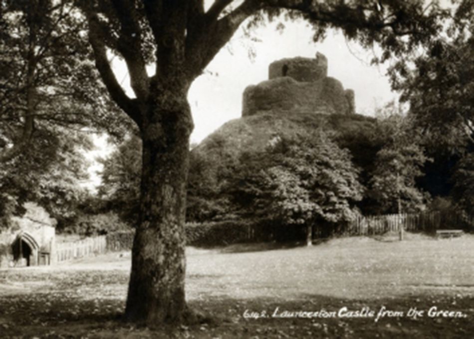 Launceston Castle around 1900