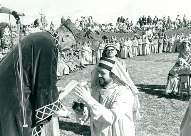 Gorsedh Ceremony at Perran Round in 1985