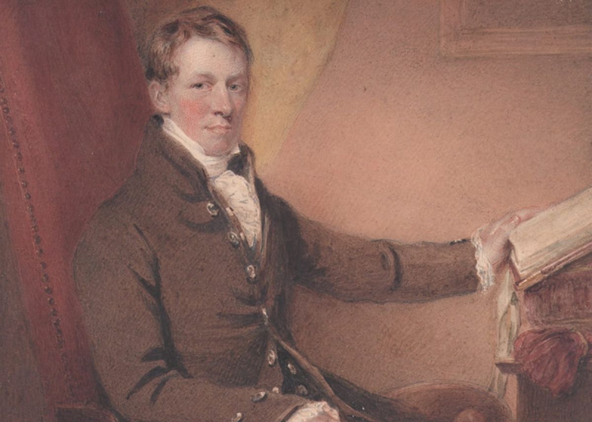Painted portrait of Sir Humphry Davy