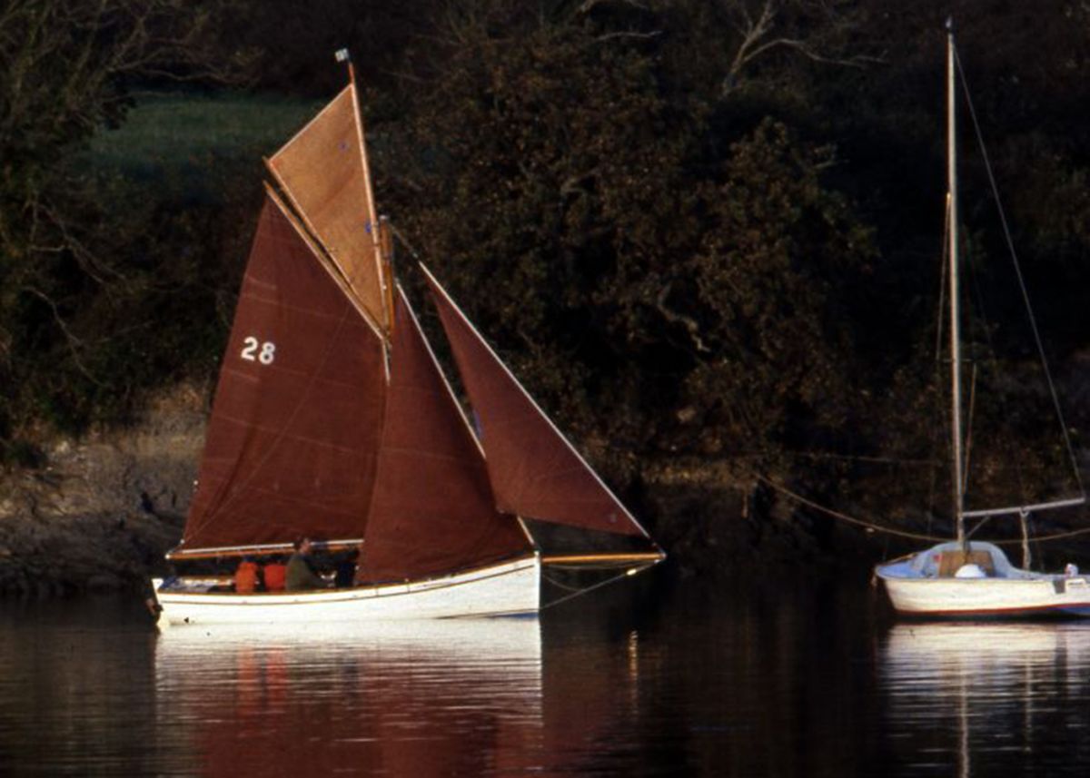 Traditional oyster boats on the River Fal