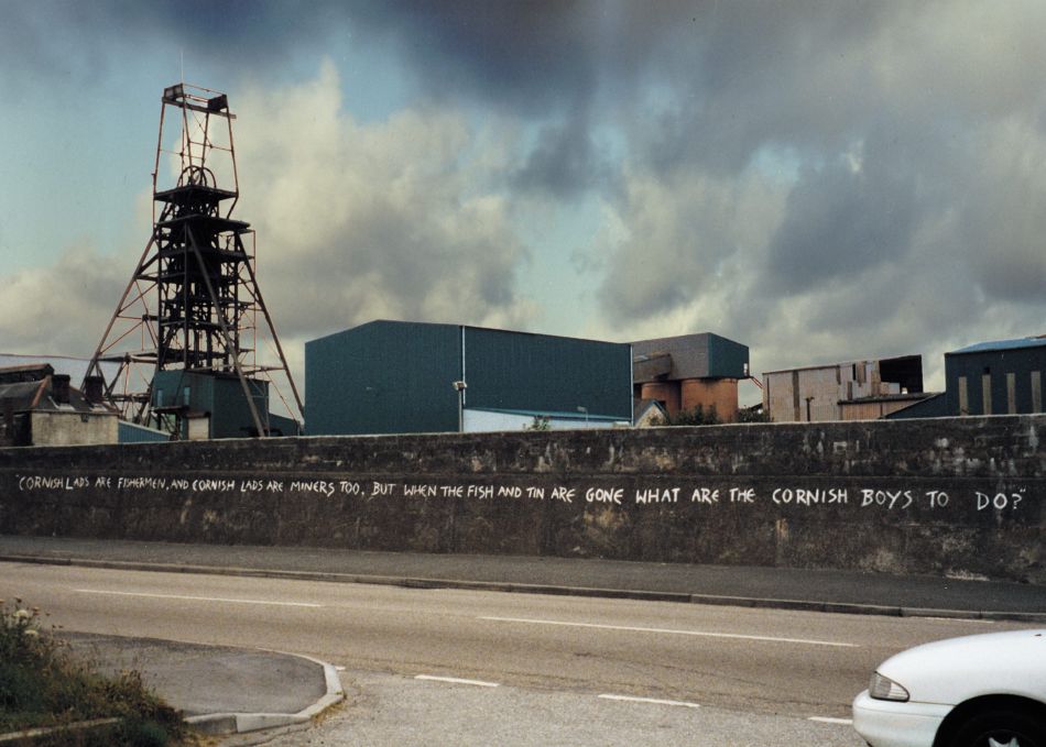Photograph of the South Crofty Tin Mine Closure in 1998
