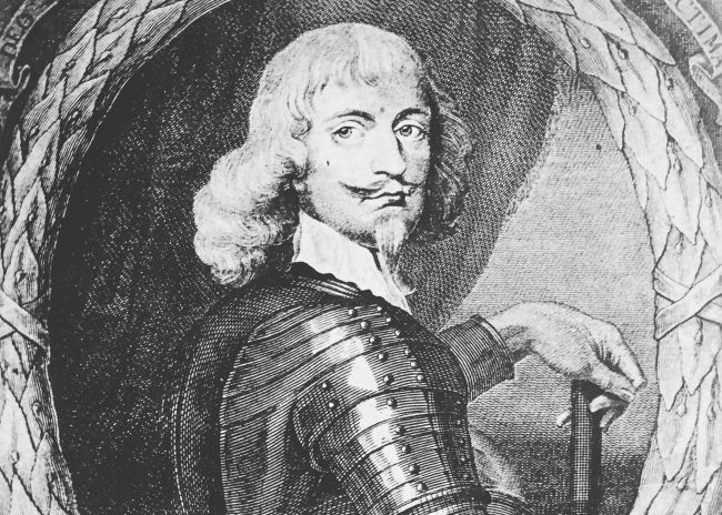 Illustrated portrait of Sir Bevil Grenville