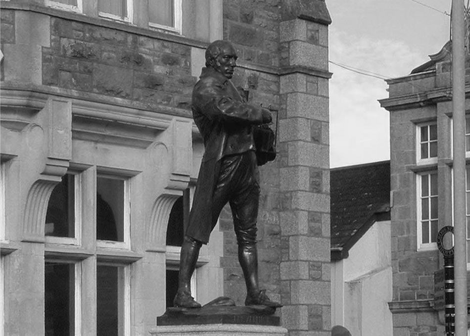 Statue of Richard Trevithick in Camborne, Cornwall